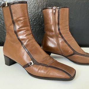 PRADA Tan/Brown Ankle Boots *Y2K*